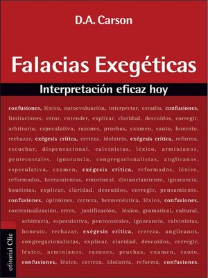 cover image of Falacias exegéticas